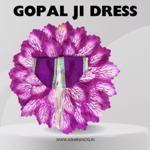 Laddu Gopal Fancy Dress with Mukut and Patka Please Mention Your Laddu Ji Size
