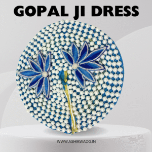 Laddu Gopal Fancy Dress with Mukut and Patka Please Mention Your Laddu Ji Size